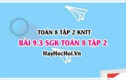 Bài 9.3 SGK Toán 8 tập 2 Kết nối tri thức